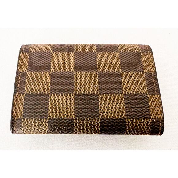 Louis Vuitton Porte Monnaie Plat Coin Damier Ebene MI0077 - Picture 4 of 10